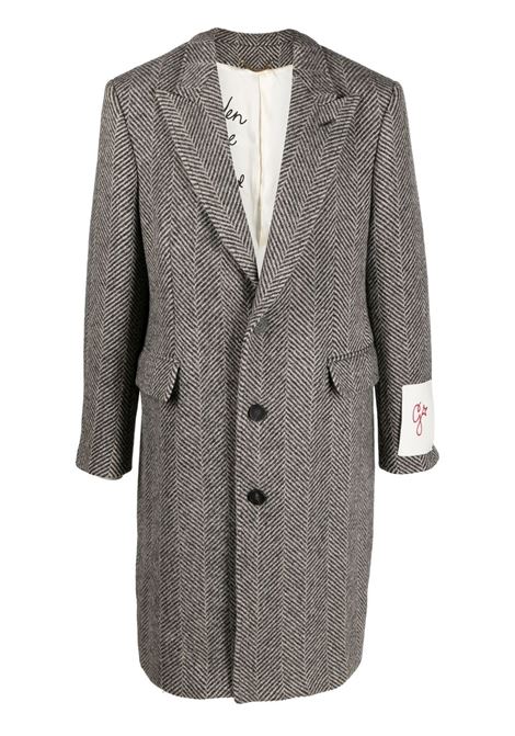 Grey single-breasted coat GOLDEN GOOSE - men